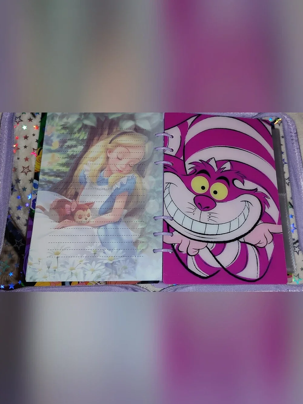 New! A5 Alice In Wonderland Acrylic Shaker Notebook